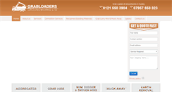 Desktop Screenshot of grabloaders.co.uk